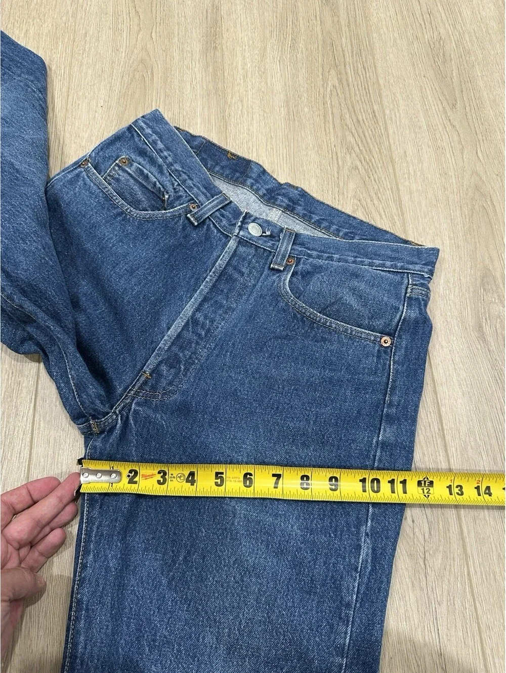 VTG Levis 501 0115 Jeans Mens 29x30 Blue Regular Straight Button Fly 80s